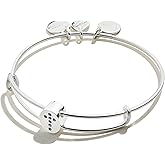 Alex and Ani Pavé Cross Bead Charm Bangle