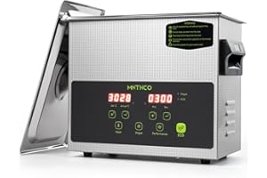 MNTNCO 3L Commercial Ultrasonic Cleaner, ECO Mode, Heating, Degas Mode, ECO Energy-Saving Ultrasonic Cleaning Machine Excellent for Labs,Carburetor,Jewelry,Dentures,Automotive & Industrial Parts.