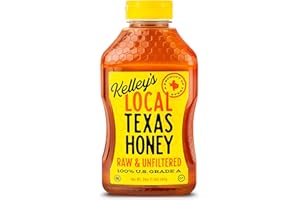 Kelley's Local Texas Honey – 100% Pure, Raw & Unfiltered, 24 oz – All-Natural American Honey for Tea, Smoothies, Yogurt, Toasts or BBQ