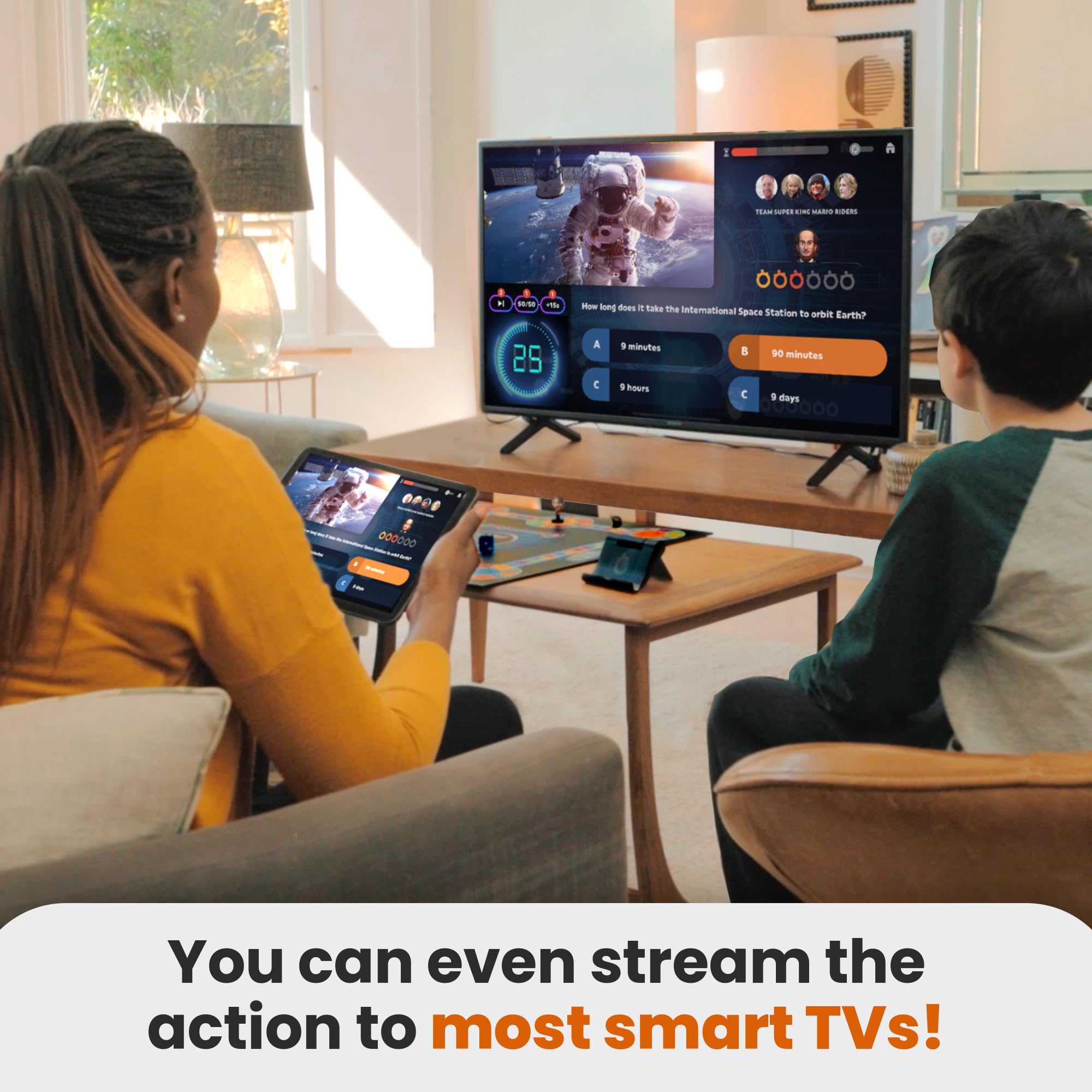 Outsmarted - The App-Connected TV Quiz-Show Board Game | Kids, Teens & Adults | Next-Level Game Night for Family & Friends | 2–24 Players | Age 8+ | 10,000+ Questions | 2026 Edition