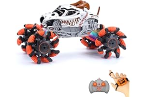 DISSONA 2.4 GHz All Terrain Monster trucks Remote Control Car, 360° Rotating RC cars for boys 4-7 with, Light & Sound, Toys for Kids 3 4 5 6 7 8 with Batteries, birthday Gifts for Boys Girls (Dalmatians2)