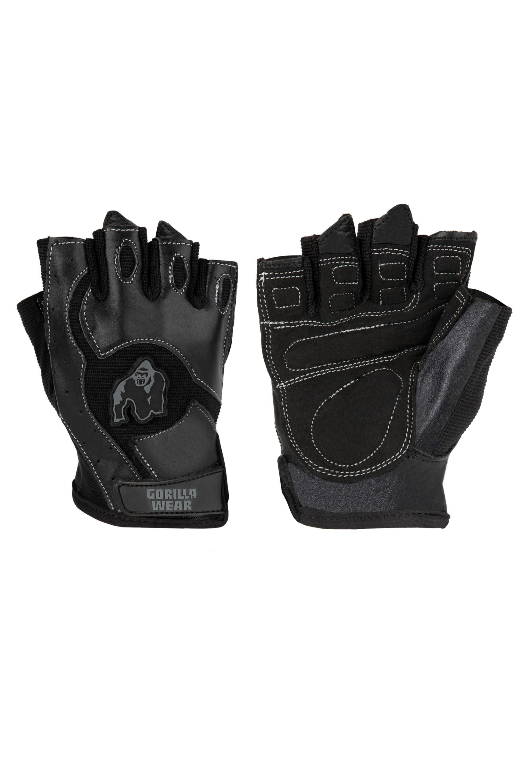 Gorilla Wear Mitchell Training Gloves - Black - Bodybuilding and Fitness Accessories for Men and Women, S