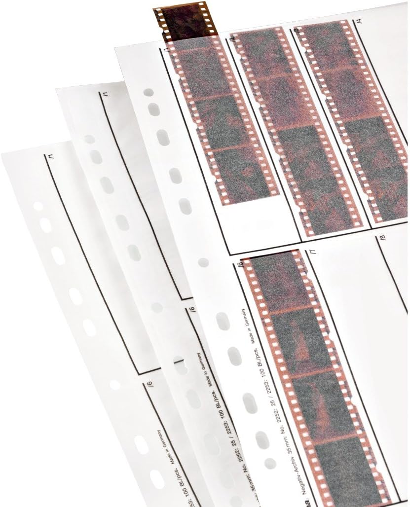 Hama 2252 Negative File Storage Sleeves, each holding Amazon.co.uk Camera & Photo
