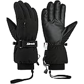 Sireck Ski Gloves,-30℉ Men Women Winter Gloves,5-Layer Waterproof Cold Weather Gloves,Touchscreen Anti-Slip Snow Gloves for Skiing Snowboarding