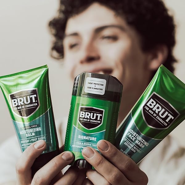 BRUT SIGNATURE SCENT ANTIPERSPIRANT AND DEODORANT – SCENTED DEODORANT STICK FOR MEN – POWERFUL SWEAT PROTECTION – ELIMINATES ODORS – 2.7 OZ