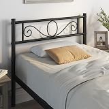 Yaheetech 3ft Metal Bed Frame with Headboard Footboard Black view 8