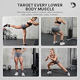 DMoose Fitness Ankle Straps for Cable Machines with D Ring One Size view 7