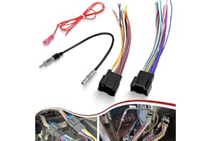 DATRENM Radio Wiring Harness with Antenna Adapter Compatible with 2006-2013 GM GMC Sierra Chevy Impala Buick Cadillac Install Aftermarket Stereo CD Player Receiver Wire Cable Adapter