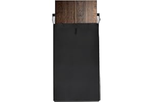 Sorfey Felt Lined Dining Table Leaf Storage Bag with Velcro Closure, Water Resistant and Scratch Resistant, 52" x 24", Black…