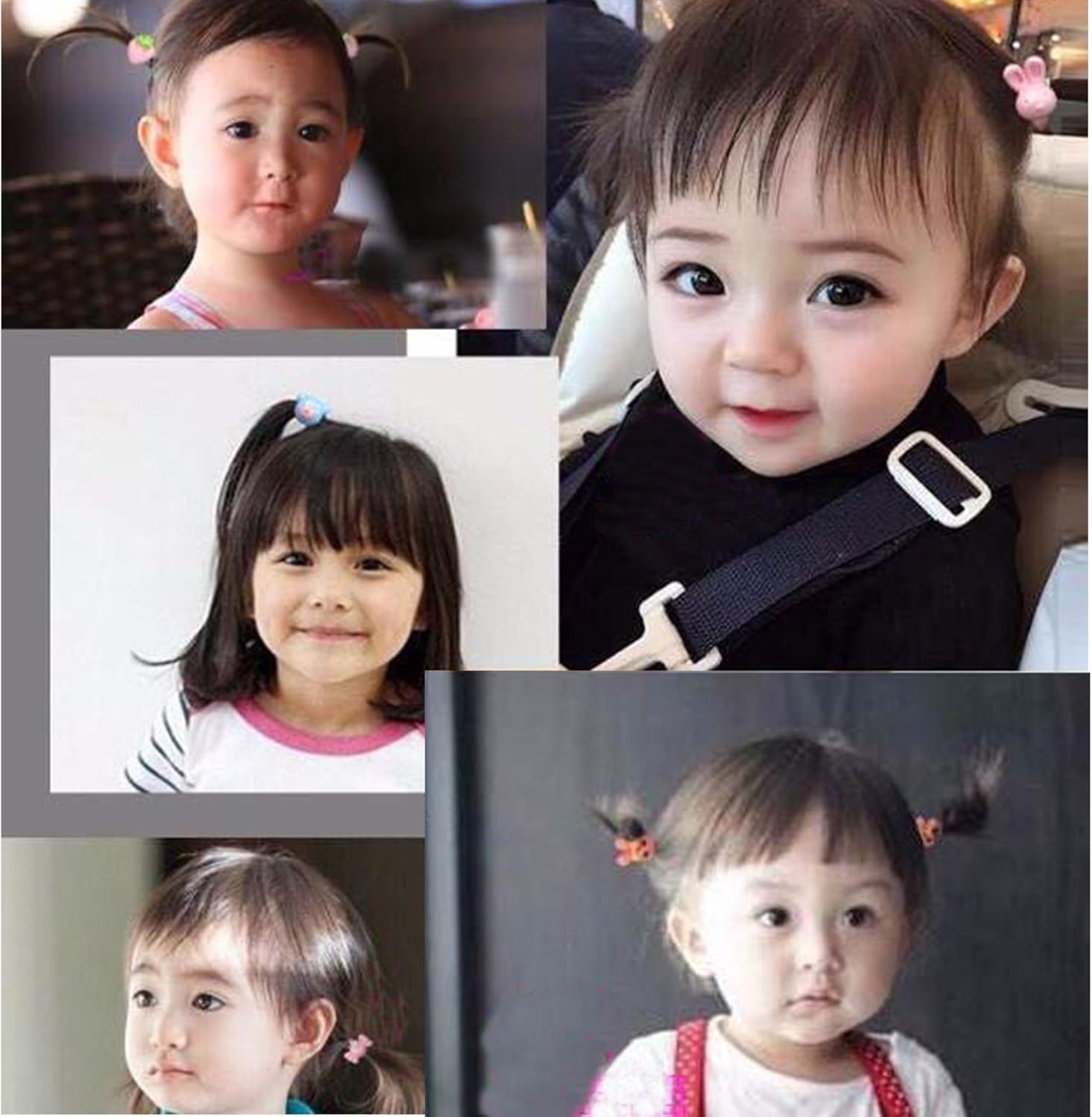 Amazon Co Jp Oujyo ヘアゴム ミニヘアゴム 女の子 幼稚園 ヘアアクセサリー 髪飾り 10 2 点セット ギフト 服 ファッション小物