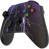 eXtremeRate Replacement Shell for Xbox Series X|S Controller, Purple Storm Front Housing Faceplate Case for Xbox Series X &amp; Xbox Series S Controller Custom Accessories