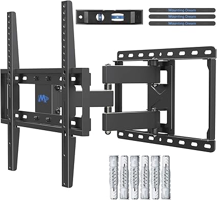 Mounting Dream Tv Wandhalterung Schwenkbar Neigbar Ausziehbar Tv Halterung Fur Die Meisten 26 55 Zoll Led Lcd Und Oled Tvs Mit Max Vesa 400x400mm Bis Zu 30kg Montageschablone Enthalten Md2378 03 Amazon De Heimkino Tv