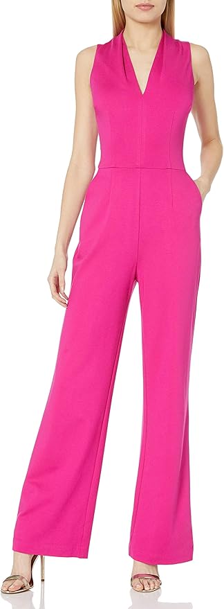 pink batwing belted palazzo jumpsuit