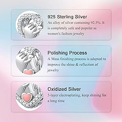 Alstade Pinky Swear Heart Charm 925 Sterling Silver