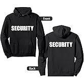 Security Guard Service Front and Back Print Pullover Hoodie