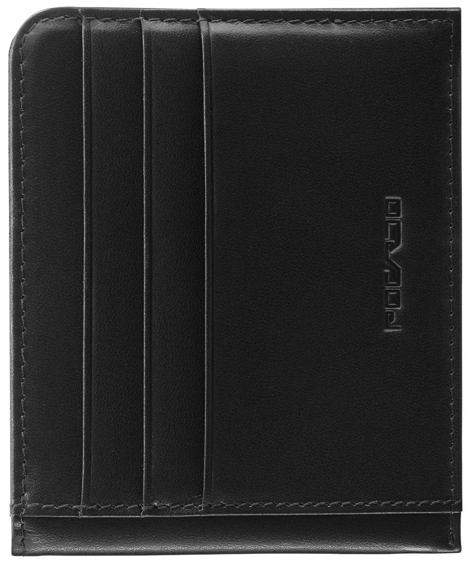 POCARDO "Symmetry" Men’s Compact Genuine Leather Smart Wallet with 9 Compartments - RFID Blocking Card Holder