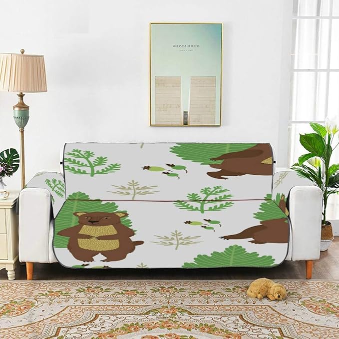 Yuejh Russian Furry Bear Animal Living Room Couch Covers