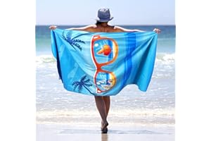 Yunaeduo Microfiber Beach Towels for Adults - Quick Dry Lightweight Oversized (31.5”x63”) Super Absorbent - Large Sand Free Beach Towel - Travel Towel, Beach Accessories