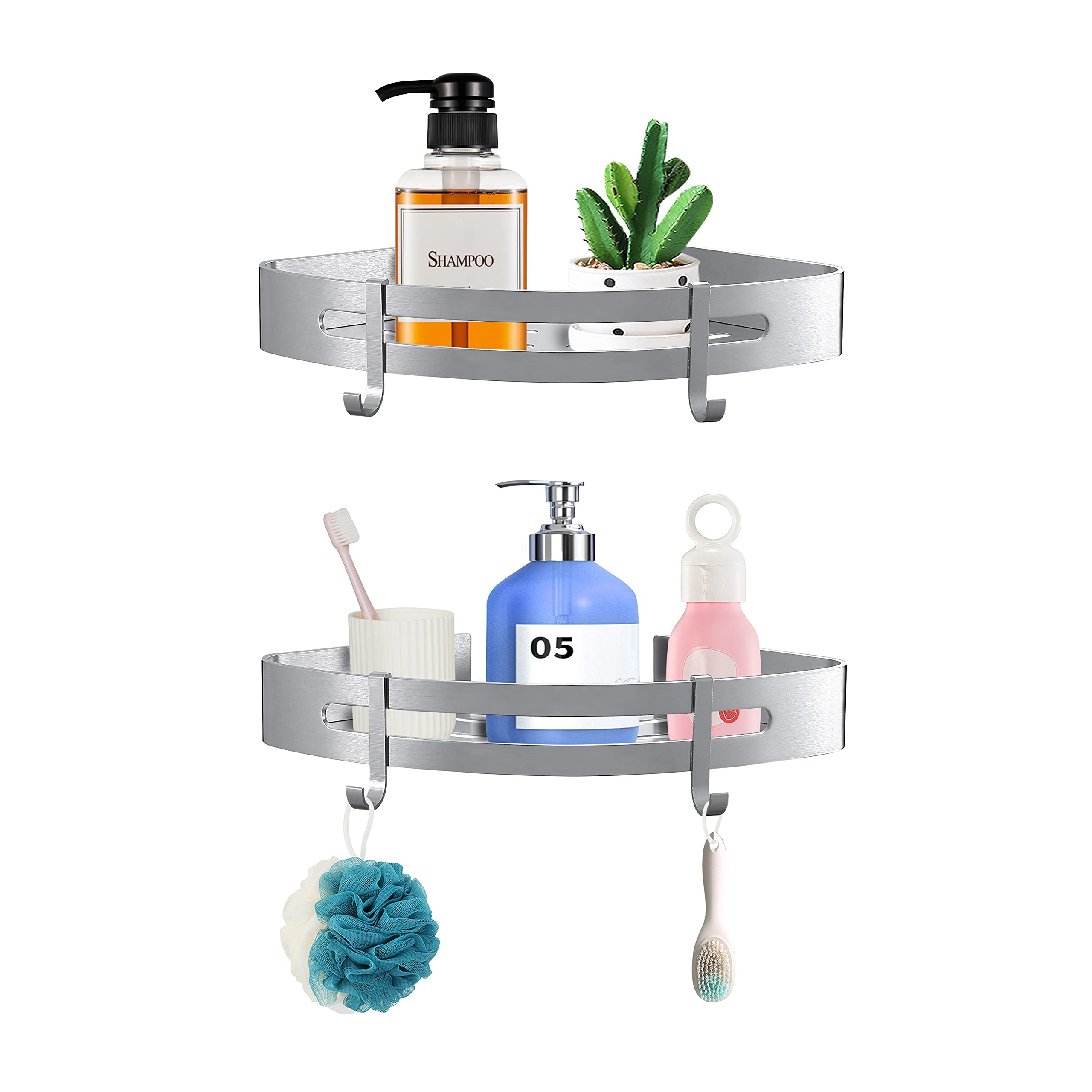 NIENLCIP-Estanteria-Bano-Sin-Necesidad-de-Taladrar-Bano-Ducha-Estanteria-Autoadhesivo-Estantes-de-Pared-Cesta-Aluminio