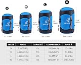 REDCAMP Compression Stuff Sack 17L 27L 40L Nylon Sleeping Bag Organizer view 6