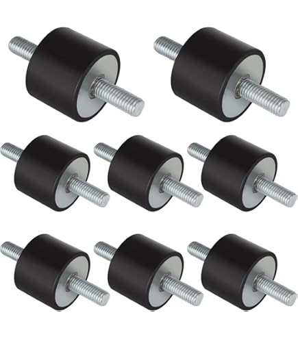 Rubber Vibration Isolator NATGAI 4-Pack Anti-Vibration Mounts - Rubber Pads  For Mini Split AC Outdoor Units (800 Lb Capacity)