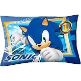 Franco Kids Bedding Super Soft Microfiber Reversible Pillowcase, 20 in x 30 in, Sonic The Hedgehog
