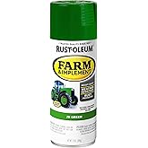 Rust-Oleum Farm &amp; Implement JD Green Spray Paint | Tractor &amp; Implement Coating, Equipment Restoration, Rust Prevention, Durable Outdoor Finish, 12 Oz