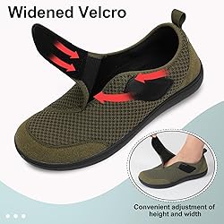 LeIsfIt Mens Wide Diabetic Shoes Adjustable