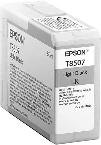 Epson Light Black Ink Cartridge 80ml for SureColor SC-P800 Series