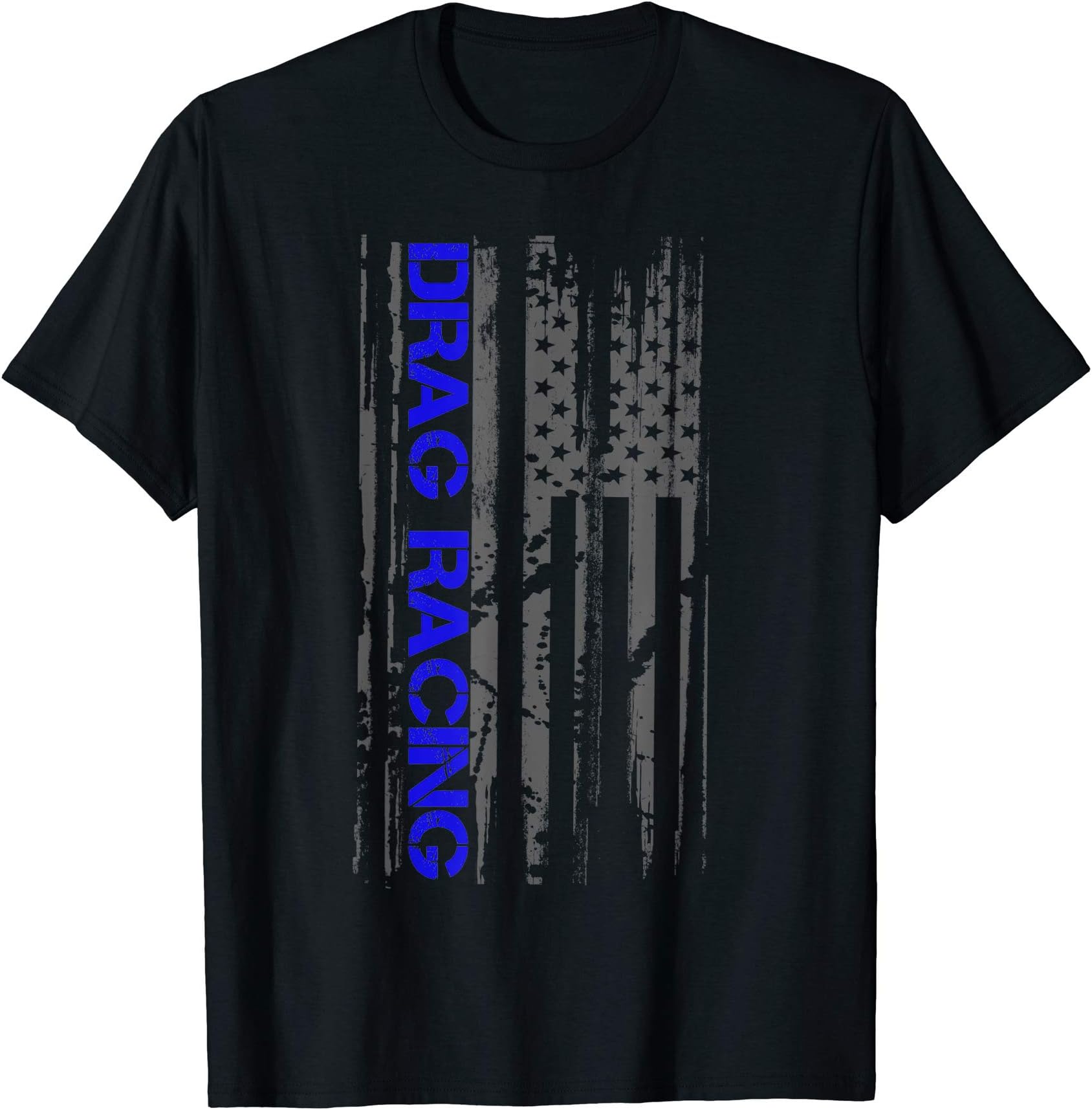 Drag Racer Patriotic American Flag Drag Racing T-Shirt