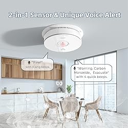 SITERWELL 2.4G WiFi Smoke Detector Carbon Monoxide