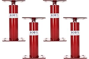 BISupply House Jacks for Leveling Crawlspace 4 Pack - 12 to 16 inch Adjustable Support Beam Basement Jack Post - Floor Lifting Joist Beam Brace for Cellar Ceiling - Screw Pole Jack