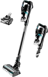 BISSELL ICONpet Cordless with Tangle Free Brushroll, SmartSeal Filtration, Lightweight Stick Hand Vacuum, 22889, Titanium/Black/Blue