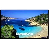 Excelvan Indoor Outdoor Portable Movie Screen 120 Inch 16:9 Home Cinema Projector Screen Roll Easily, PVC Fabric