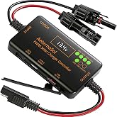 PWM Solar Charge Controller 12V 20A for LiFePO4, AGM &amp; Gel Batteries | Type-C 20W &amp; USB 18W Fast Charging | LCD Voltage &amp; Current Display | LED Charging Status | Smart Multi-Protection