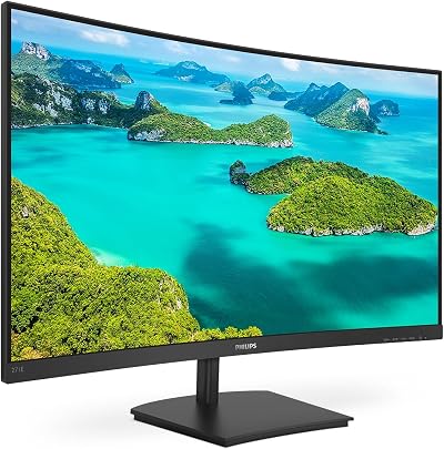 Philips 271E1SCA 27 Inch FHD Curved Monitor 75Hz VA FreeSync Speakers