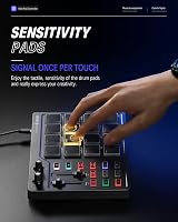 Donner STARRYPAD MINI USB C MIDI Pad Controller 16 Pads 2 Faders Knobs Black view 2