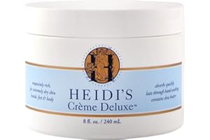 HEIDI'S Creme Deluxe Intensive Anti Wrinkle Hand Cream - Luxury Hand Repair Moisturizer with Shea Butter - Professional Salon Quality - Made in USA, Cruelty Free - 8 Ounce