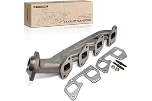 A-Premium Right Side Exhaust Manifold Kit with Gasket, Bolts and Nuts [6.2L] Compatible with 2010-2014 Ford F-150, F-250 F-35