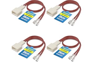 NAPONAL 72-8104 Speaker Harness – Professional Car Door Speaker Wiring Adapter Plug with Thicker Longer Cable for Toyota Camry, Corolla, Tacoma, Tundra, 4Runner, Scion, Subaru (4PCS)