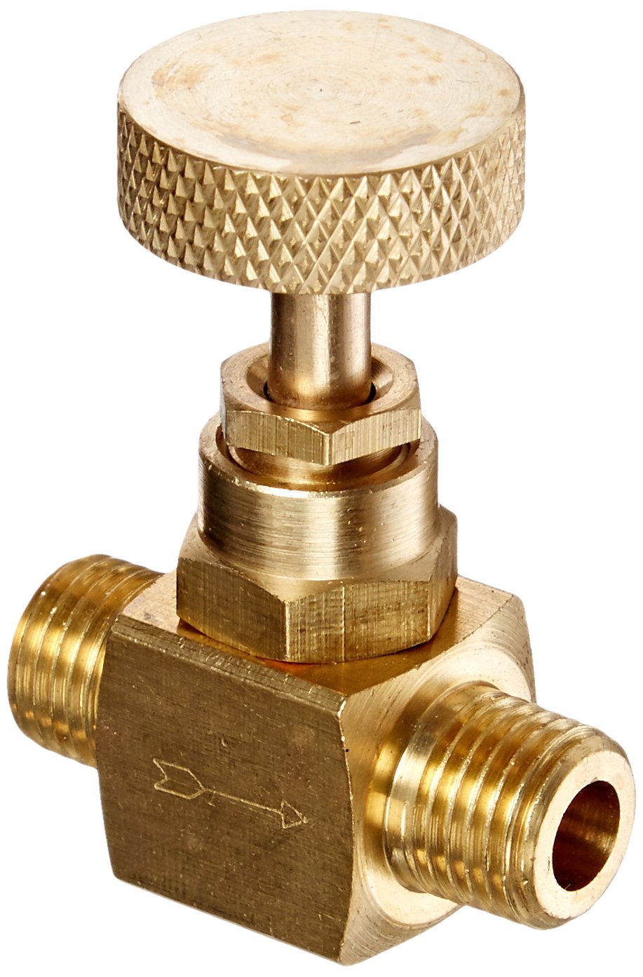 Galleon PIC Gauge NVB1/4MXM Brass Needle Valve 1/4" Male NPT X 1/4