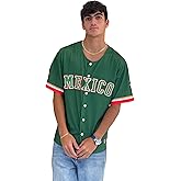 Mexico Baseball Jersey – Green Button-Down Fan Shirt for Men & Women, Breathable Athletic Top with Mexico Lettering