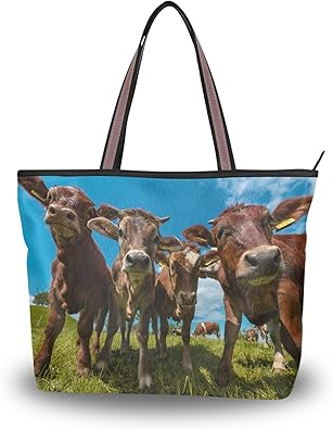 fuzzy cow bag