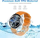 Wownadu 18mm Silicone Yellow Strap for Garmin Vivoactive 4S Venu 3S/2S FR view 4