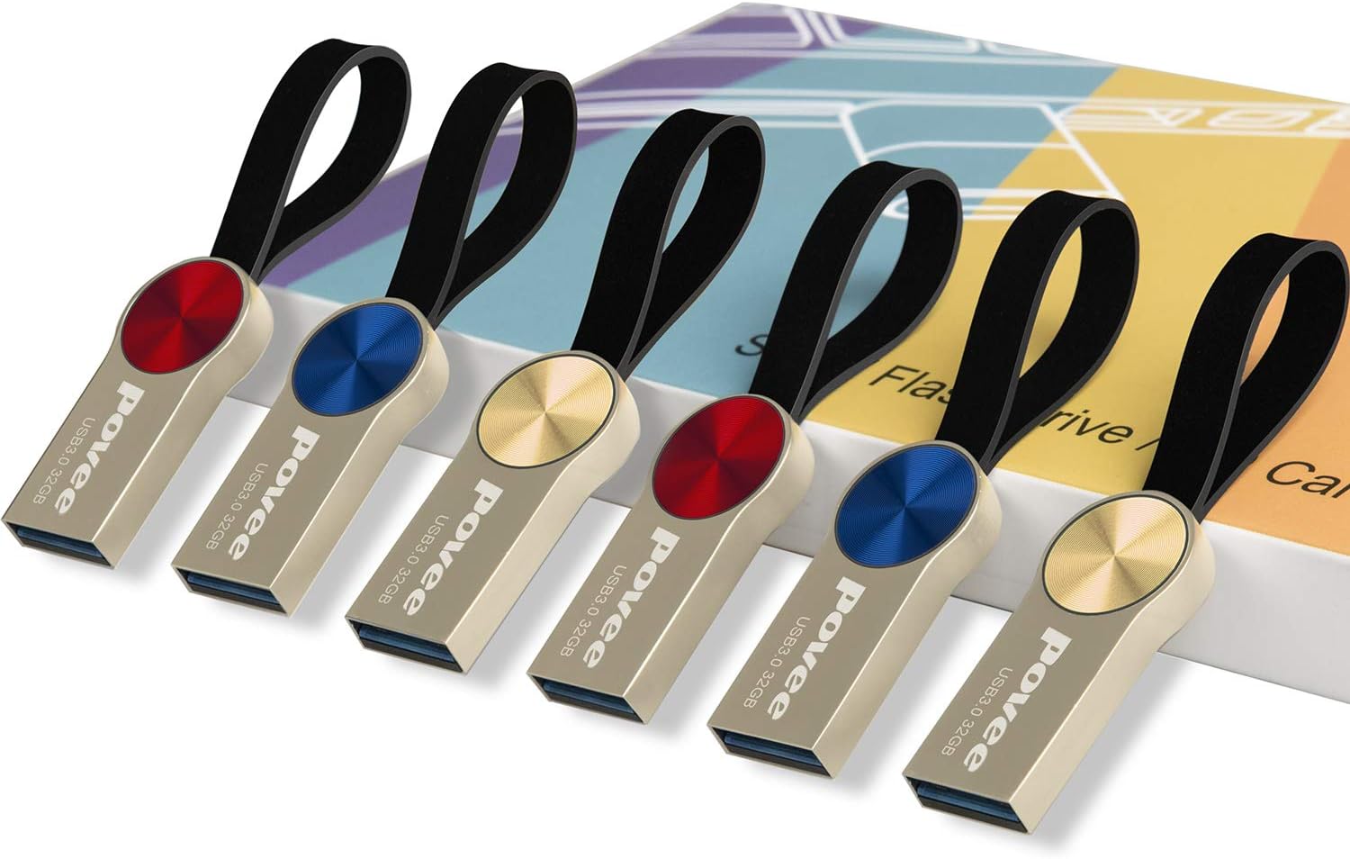 16GB USB 3.0 Flash Drive-6 Pack Metal USB3.0 High Speed Thumb Pen Drive Disk Memory Stick