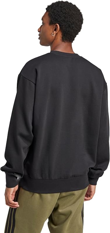 Herren Essentials Feelcozy Fleece Sweatshirt, Black/White, M — Foto 2 von 6