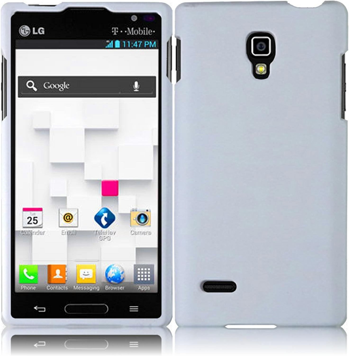 For LG Optimus L9 P769 P760 Hard Cover Case White Accessory