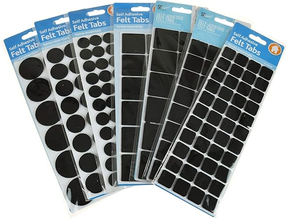 Self Adhesive Sticky Felt Tabs Furniture Feet Pads Wood Floor