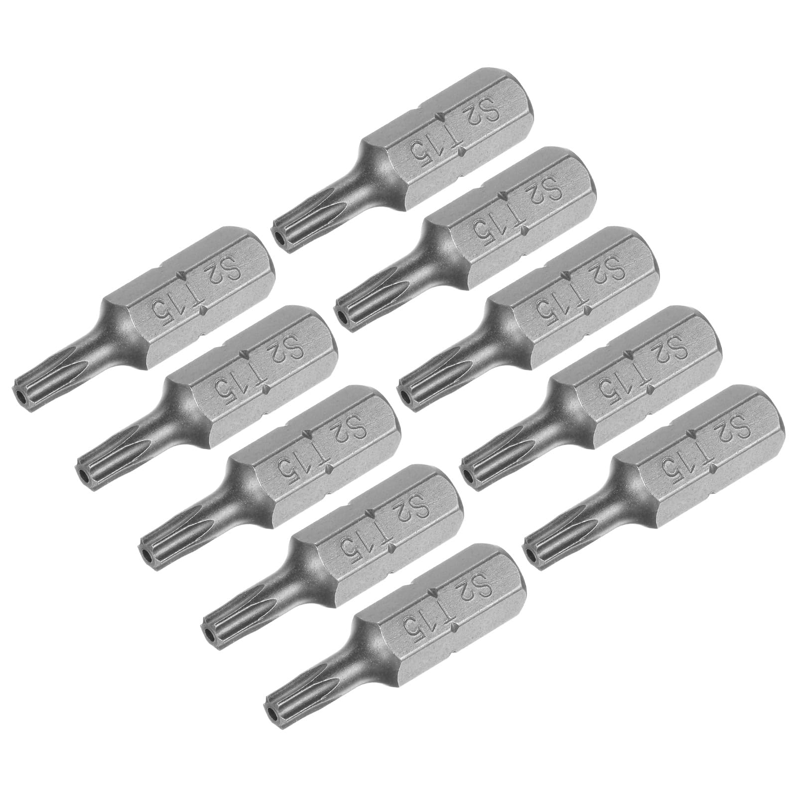 uxcell Torx Bits 1/4 Inch Hex Shank 25mm Length Magnetic Screwdriver T15 Screw Driver Bit S2 Alloy Steel 10pcs