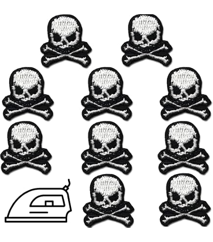 Toppa Termoadesiva Bandiera Pirata Jolly Roger – Teschio Ricamato Per Zaini, Nuova - Foto 2